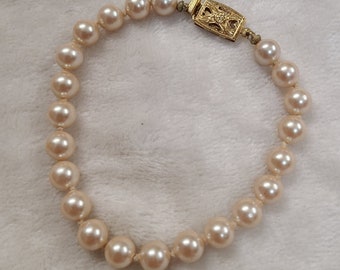 Vintage Monet Faux Pearl Bracelet