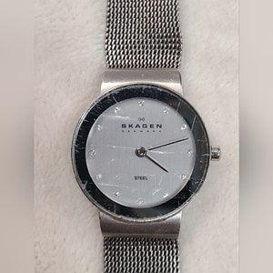 Skagen Freja Lille Damen Silber Tone Steel Mesh Uhr