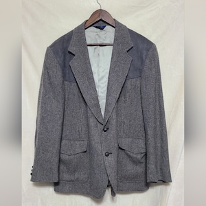 Vintage Pendleton Men&#39;s Gray Tweed Western Style Wool Blazer Size 44