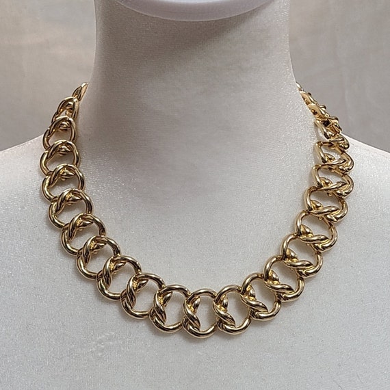 Vintage Krementz Gold Tone Chain Necklace
