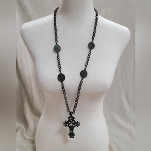 Gothic Cross Pendant Necklace