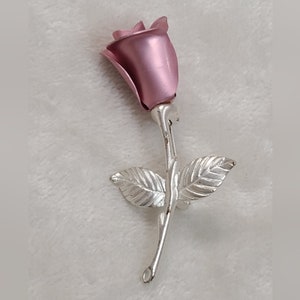 Vintage Avon Pink Rose Brooch
