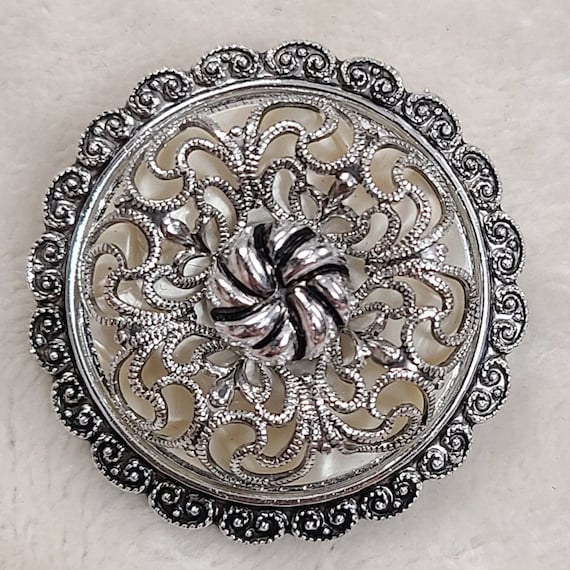 Vintage Silver Tone West Germany Scarf Clip - image 1