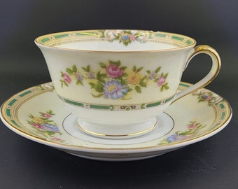 Noritake Alicia Teacup and Saucer Set