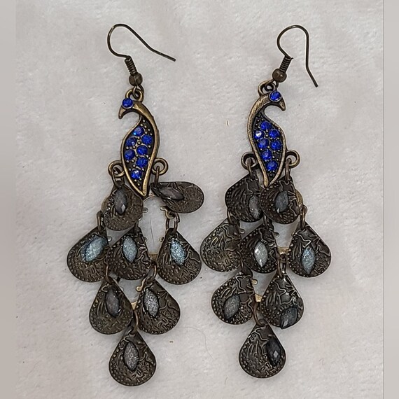 Vintage Peacock Earrings