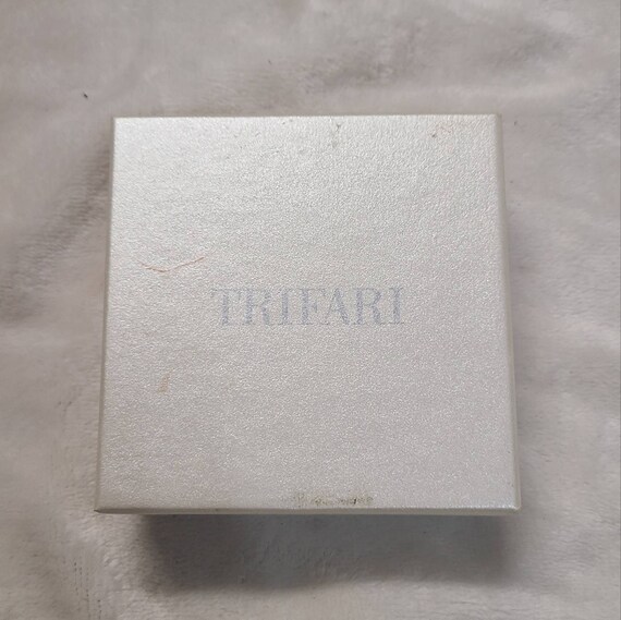 Trifari Silver Tone Drop Necklace - image 3