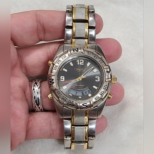 Vintage Caravelle By Bulova Women&#39;s Two Tone Watch