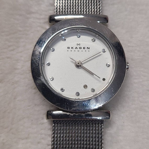 Skagen women's silver watch clearance