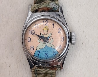 Vintage Timex Disney Assepoester horloge uit de jaren 50