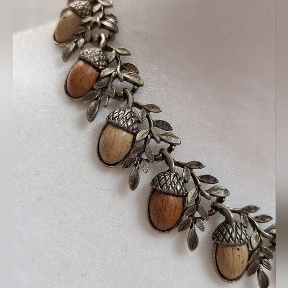 Vintage 50s Acorn Necklace - image 2