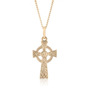 Celtic Cross Pendant in 10K Yellow Gold