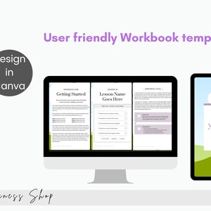 Workbook Canva Template, Easy and Simple-to-Use Digital Workbook, Course Workbook, Versatile Workbook Template, Canva Template