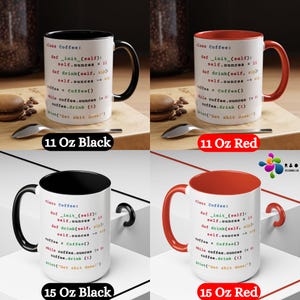 Python Programmer Coder Engineer Accent Coffee Mug Gift, Developer Mug, Tech Coffee Cup, Computer Programmer Gift, Software Engineer Present image 7
