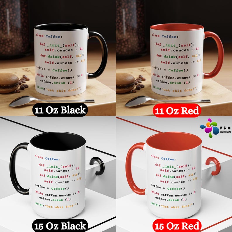 Python Programmer Coder Engineer Accent Coffee Mug Gift, Developer Mug, Tech Coffee Cup, Computer Programmer Gift, Software Engineer Present image 7