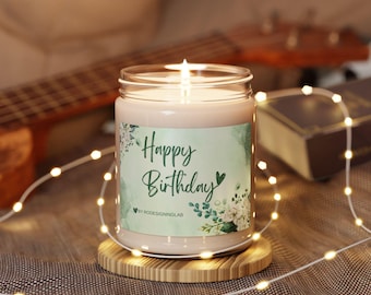 Funny Birthday Gift: 9oz Scented Soy Candle for Friend