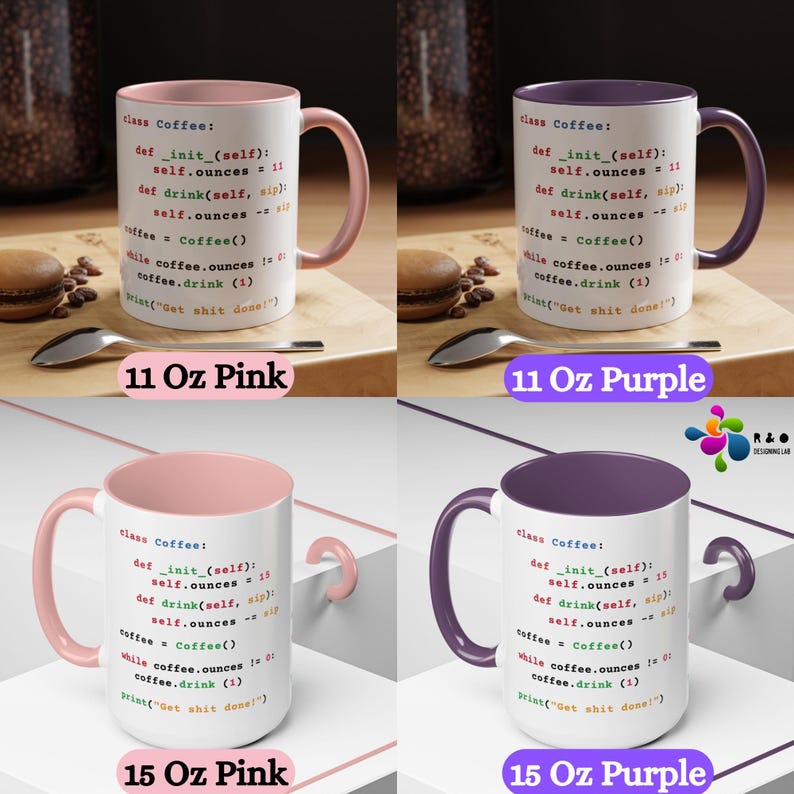 Python Programmer Coder Engineer Accent Coffee Mug Gift, Developer Mug, Tech Coffee Cup, Computer Programmer Gift, Software Engineer Present image 5