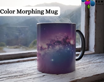 Color Changing Universe Coffee Mug, Galaxy Mug, Starry Sky Coffee Mug, Space Themed Gift, Space lover's gift, Outer space coffee mug