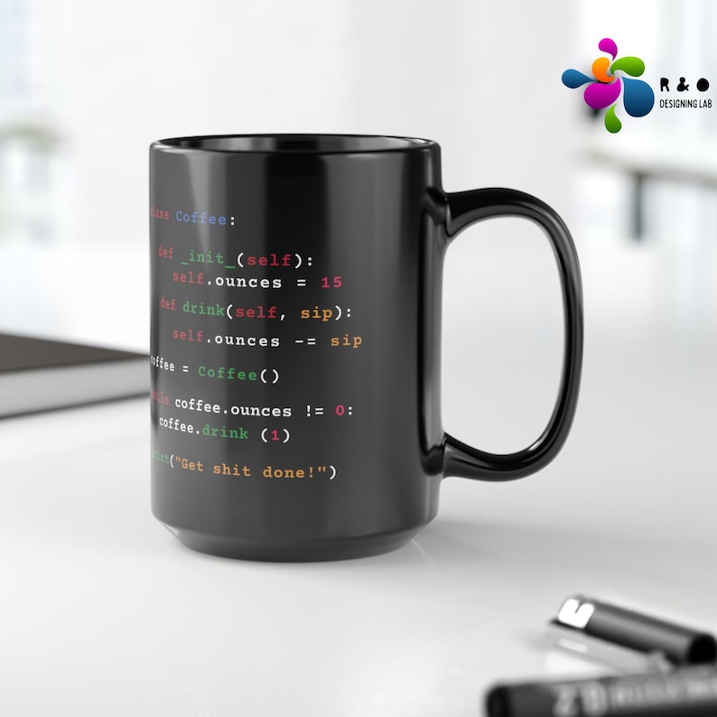 Python Programmer Coder Engineer Accent Coffee Mug Gift, Developer Mug, Tech Coffee Cup, Computer Programmer Gift, Software Engineer Present image 2