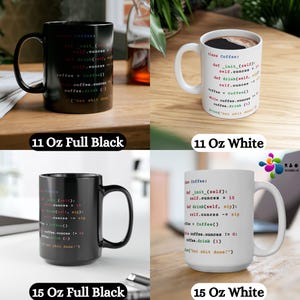Python Programmer Coder Engineer Accent Coffee Mug Gift, Developer Mug, Tech Coffee Cup, Computer Programmer Gift, Software Engineer Present image 8