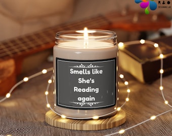 Bookstore Library Scented Candle: Gift for Book Lovers