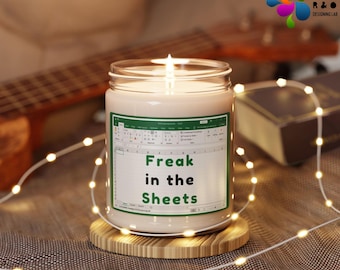 Freak In The Sheets Candle, Sheets Scented Candle, Spreadsheets Candle, Gift Ideas for Coworkers, Accountant Candle, Tax Accountant Gift