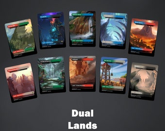 MTG Dual Land Proxy: Warcraft