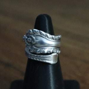 Vintage Spoon Ring, handmade from sterling silver souvenir spoons