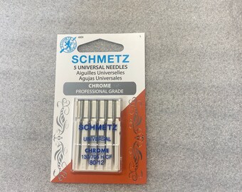 Schmetz 5 Universal Needles Chrome 80/12