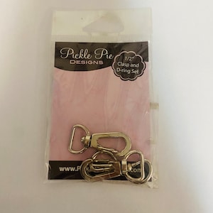 Hardware purse clasps and D-rings - PicklePie Designs
