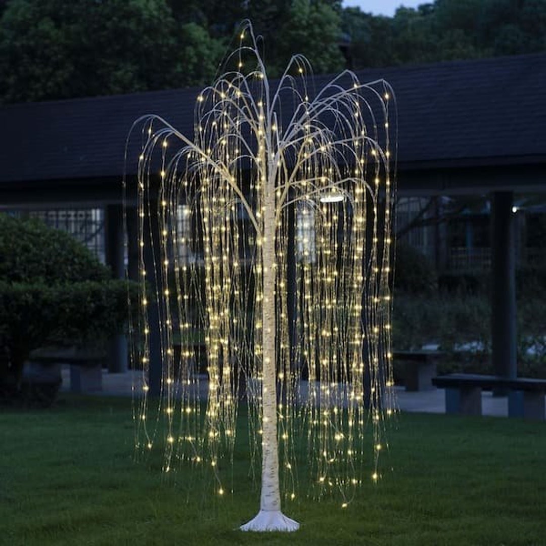 Warm White Lighted Willow Tree LED Tree Halloween Decor for Etsy