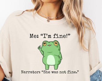 Unisex Comfort Colors® Funny Frog Shirt, Sarcastic Shirt For Women, Funny Meme Tee