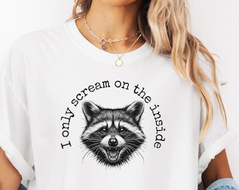 Comfort Colors® Funny Raccoon Lover Tshirt, Raccoon Graphic Tee, Raccoon Gifts, Funny Raccoon Tee, Sarcastic Shirt, Gift For Animal Lover