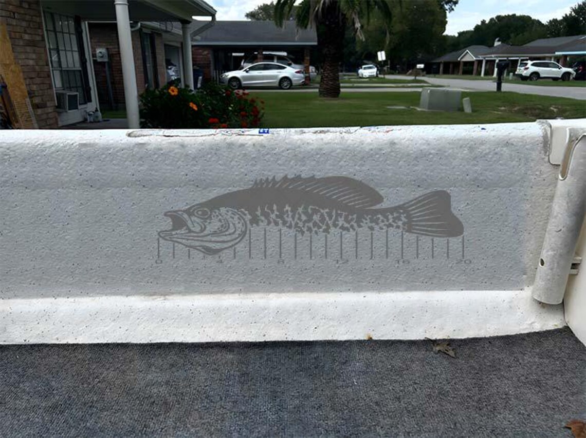 28 Inch Crappie Ruler SVG File, Boat Ruler, Fishing Ruler, Fish ...