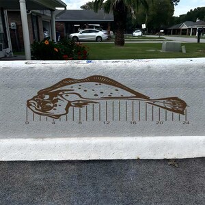 20 Inch Flounder Ruler SVG File, Boat Ruler, Fishing Ruler, Fish ...