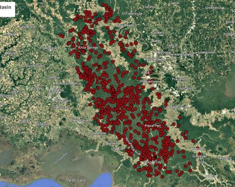 Atchafalaya Basin Fishing Map - Garmin - Lowrance- Simrad - Hummbird  - iPhones -Android - Fish finders - GPS - MAC - PC