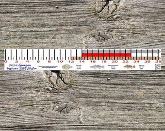 Georgia Inshore Fishing Slot Ruler Decal