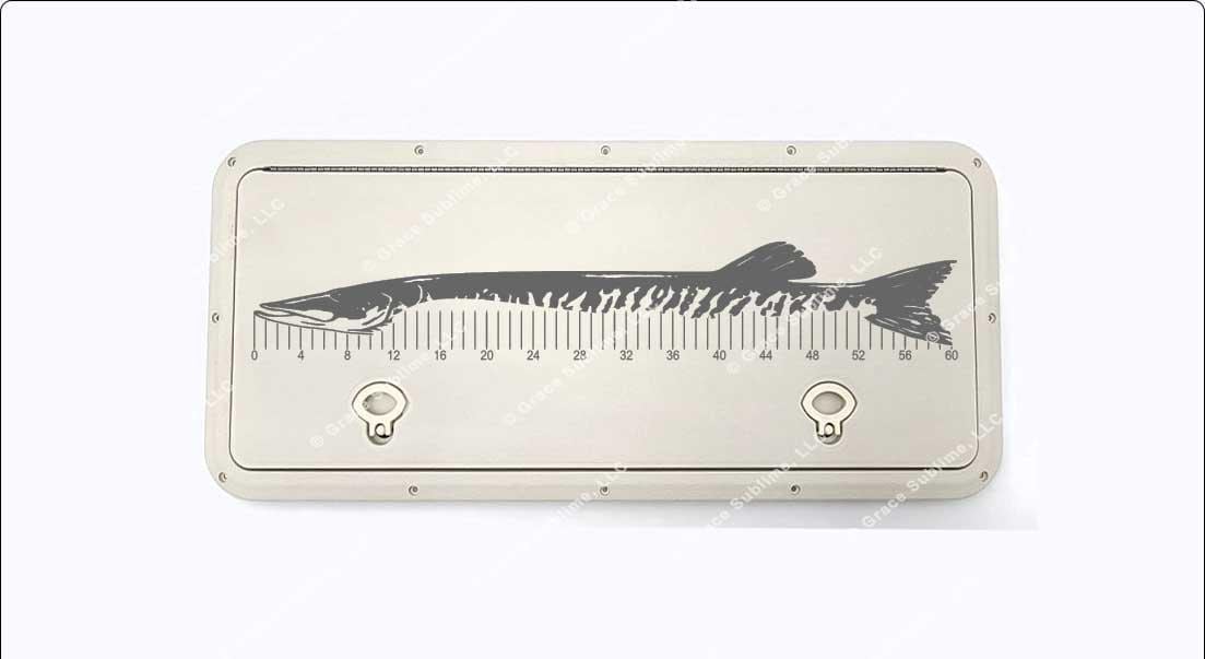 60 Inch Musky / Muskie Ruler SVG File, Boat Ruler, Fishing Ruler, Fish ...