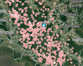 Atchafalaya Basin Fishing Map - Garmin - Lowrance- Simrad - Hummbird  - iPhones -Android - Fish finders - GPS - MAC - PC