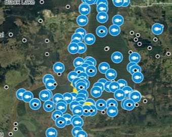 Calcasieu Lake ( Big Lake ) Hotspots Fishing Map - Garmin - Lowrance- Simrad - Hummbird  - iPhones -Android - Fish finders - GPS - MAC - PC