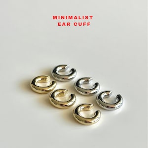 Collection minimaliste de boucles d'oreilles audacieuses - Déclaration unique minimale, Cartilage de conque sans piercing, Boucles d'oreilles qui ne ternissent pas au quotidien, Cadeau pour elle