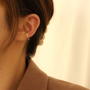 Slim Double Lined Ear Cuff - Gold, Silver, Simple Minimalist Dainty Aesthetic Ear Cuff, Conch Cartilage, Hypoallergenic, every day wear