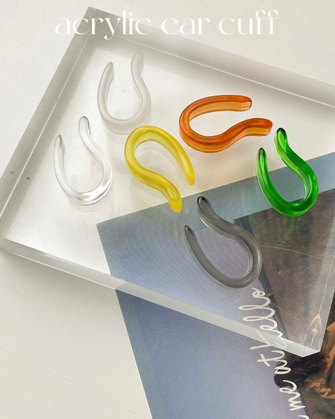 ◎reinheart◎ Bold wave earcuff Bold Wave Ear Cuff Collection - Acrylic Resin Vivid