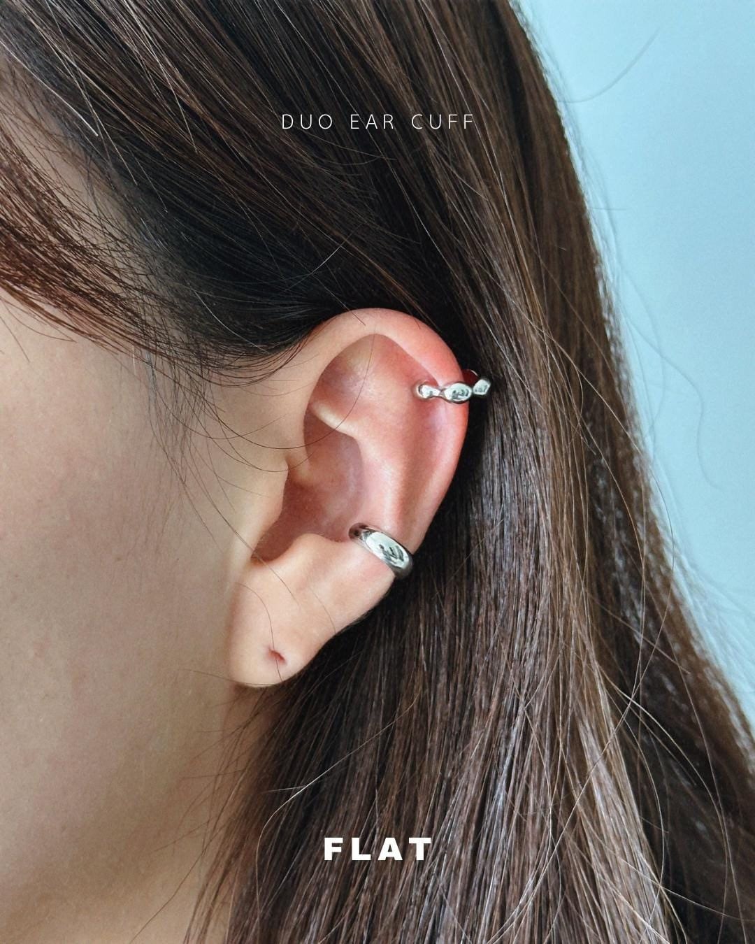 Mini Ears Set of 2 | Duo Mini Ear Cuff - Gold & Silver Adjustable Mini Ear Cuffs ...