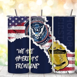 Border Patrol Tumbler Wrap,Customs And Border Protection,Law Enforcement,Homeland Security,Thin Green Line Flag Tumbler Wrap,First Responder