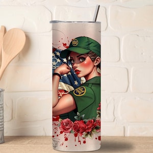 Border Patrol Tumbler Wrap,Customs And Border Protection,Law Enforcement,Homeland Security,Thin Green Line Flag,Patrol Agent Retirement Gift