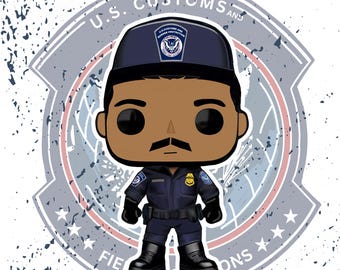 US Customs Agent Border Patrol Agents Sticker: Law Enforcement, Waterproof Vinyl