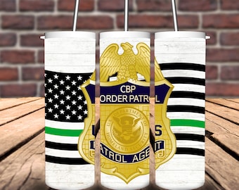 Border Patrol-bekeromslag: dunne groene vlag (digitale download)