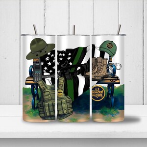 Border Patrol Tumbler Wrap,Border Patrol Gift, Law Enforcement Gift,Homeland Security,Customs And Border Protection,Border Patrol Badge