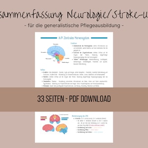 Neurology/Stroke Unit - Study Sheet, Summary