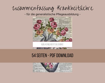 Krankheitslehre - Lernzettel, Zusammenfassung